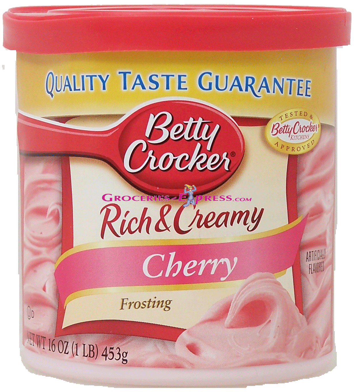 Betty Crocker Rich & Creamy cherry frosting with real butter added Full-Size Picture